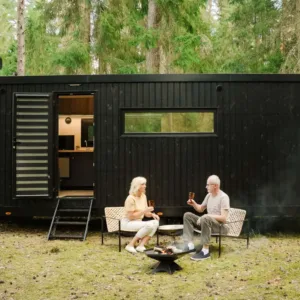Tiny house de luxe sur roues, caravane de 9,31 m – 7,24 x 2,35 m