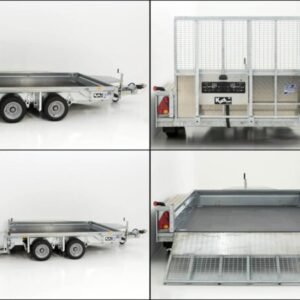 Remorque pour engins de chantier Ifor Williams GX105 HD 157×303 3,5 t | Rampe de chargement - Neuve