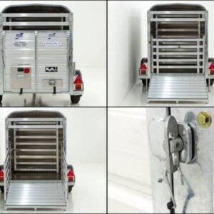 Remorque Ifor Williams pour moutons et veaux P8G 124×250 cm Hauteur : 120 cm | 1,4 t - Neuve