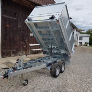 Benne arrière RWK2515-27H, 2700 kg, 2,5 x 1,47 m, avec système hydraulique de perceuse sans fil