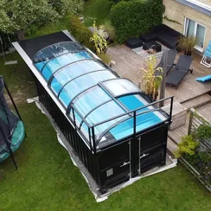 Conteneur Piscine avec Toit Pack Premium 6,2mx 2,5m