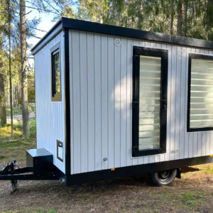 Mini-caravane de luxe sur roues, 5,63 x 2,55 m