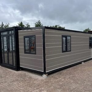 Conteneur Tiny House XXL Chalet de luxe pliable - 40 pieds 12 mètres