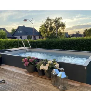 Set de mini-conteneurs de piscine 5M25x2M55x1M26