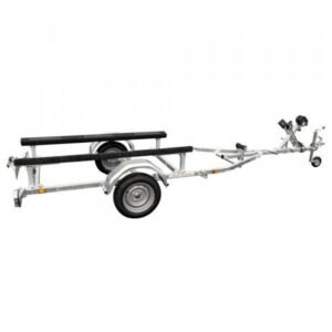 Remorque bateau 500 kg – Rouleaux + patins EasyGliss – Feux LED